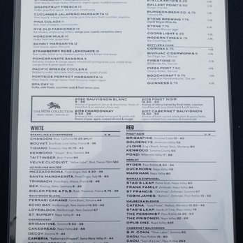 Brigantine - Menu part 1 - Seafood Near Me - Del Mar, California