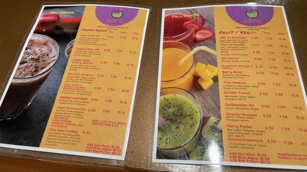 Menu photo 5 Juic'd Pantego, TX
