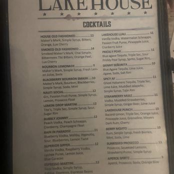 Johnny Black's Lake House - Cocktail menu - New American Near Me - St. Clair Shores, Michigan