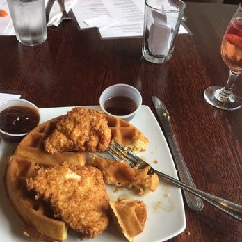 Teavolve - Chicken & Waffles on point! Wow! And the blush Sangria is a must. - Coffee & Tea Near Me - Baltimore, Maryland
