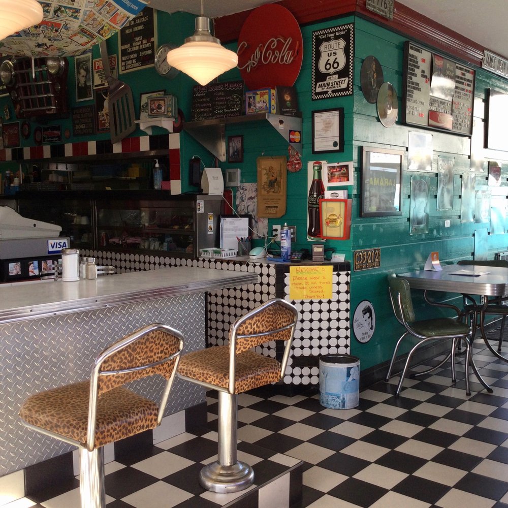 Bobby Sox 50's Diner - .. an inside view from our table. - Diners Near Me - Maple Ridge, British Columbia