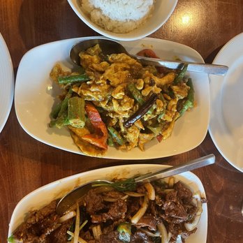 Burma Burma - Coconut Rice, Dry Curry Chicken, Basil & Dried Chili Beef - Burmese Near Me - Dublin, California