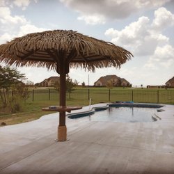 My Thatch Roof - This beautiful 11' palapa is called the "Ocean" palapa, inspired by our yearly vacations to Aruba.