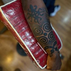Frenchy's Tattoos - African tribal symbols Done by FrenchysTattoos female tattoo artist