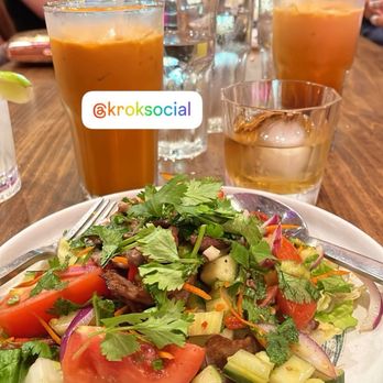 Krok - Beef salad! It's one of my favorites to get when i want Thai and not too heavy. - Thai Near Me - Las Vegas, Nevada Krok - Beef salad! It's one of my favorites to get when i want Thai and not too heavy. - Thai Near Me - Las Vegas, Nevada