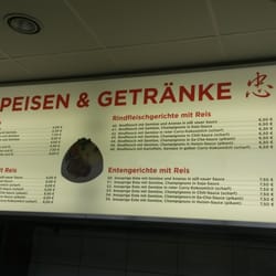 Quang Asia Kitchen - Speisekarte Leuchtkasten über der Theke