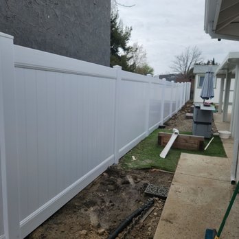 Marquez Fencing - Pardon the messy backyard. Our yard was messy prior to the fence installation. - Fences & Gates Near Me