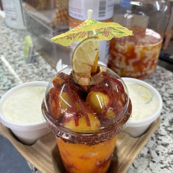 Locos Sabrosos y Picosos - Yummy Mangonada and elote! - Mexican Near Me - Houston, Texas