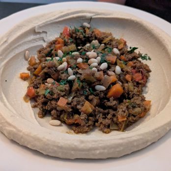 Bella's Kitchen - Hummus bowl with beef - Mediterranean Near Me - Pearl River, New York Bella's Kitchen - Hummus bowl with beef - Mediterranean Near Me - Pearl River, New York