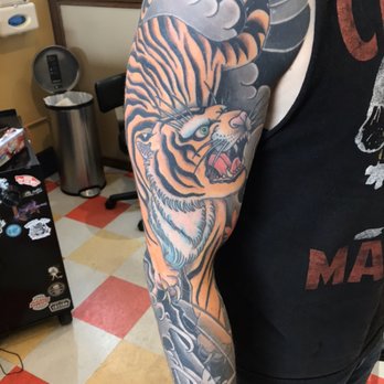 Village Tattoo - Japanese tiger - Tattoo Near Me - Romeo, Michigan Village Tattoo - Japanese tiger - Tattoo Near Me - Romeo, Michigan