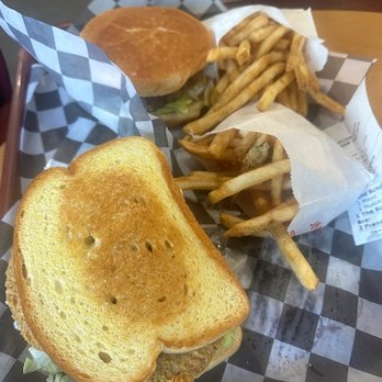 Muddbones - The Schnitzel Bro, Old School and two orders of fries. - American Near Me - Bonham, Texas
