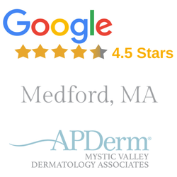 APDerm - Mystic Valley Dermatology Associates - Google 4.5 Star Ratings for Mystic Valley Dermatology