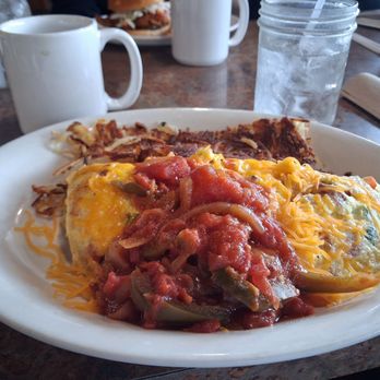 Huckleberry’s Breakfast And Lunch - The Cajun omelet - Southern Near Me - Antelope, California Huckleberry’s Breakfast And Lunch - The Cajun omelet - Southern Near Me - Antelope, California