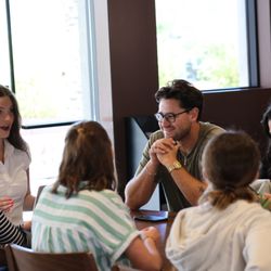 St Andrew's Presbyterian Church - Youth group hanging out in the Corner Café