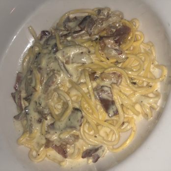 Caffé Milano - This is the Carbonara pasta which was pretty good. - Italian Near Me - Naples, Florida