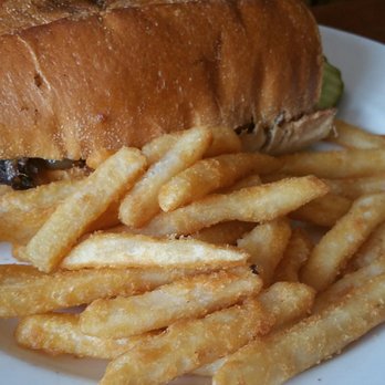 Brass Rail Bar & Grill - Prime rib sandwich with fries - New American Near Me - Matawan, New Jersey Brass Rail Bar & Grill - Prime rib sandwich with fries - New American Near Me - Matawan, New Jersey