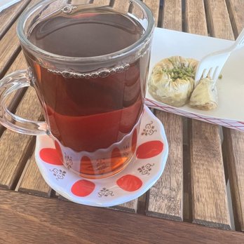 Tulip Cafe - Turkish Tea with Pistachio Baklava - Turkish Near Me - Columbus, Ohio