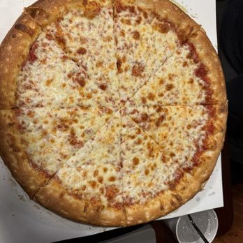 Larco Bros. Pizzeria - Medium Cheese with garlic crust - Pizza Near Me - Auburn Hills, Michigan