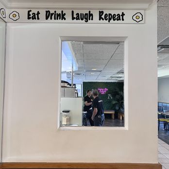 Huevo House - Eat Drink Laugh Repeat As upbeat is all the staff are here they must live by this - Breakfast & Brunch Near Me - Bakersfield, California