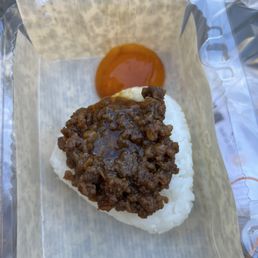 Miso beef with yolk