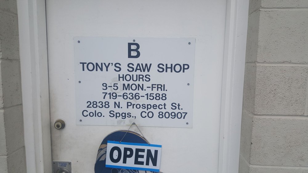 TONY’S SAW SHOP Updated October 2024 2838 N Prospect St, Colorado
