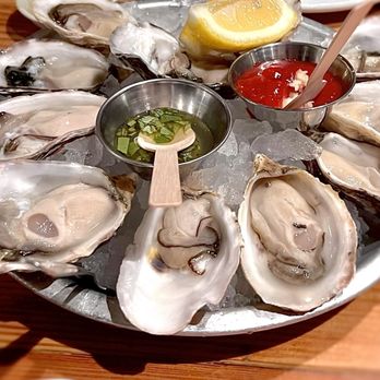 EMC Seafood & Raw Bar - dozen Miyagi oysters - Seafood Near Me - San Jose, California EMC Seafood & Raw Bar - dozen Miyagi oysters - Seafood Near Me - San Jose, California