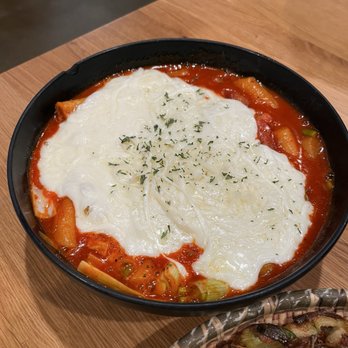 Tang Jip - Cheese Tteok-bokki (rice cakes) - HUGE portion! - Korean Near Me - Concord, California Tang Jip - Cheese Tteok-bokki (rice cakes) - HUGE portion! - Korean Near Me - Concord, California