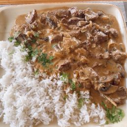 Beef stroganoff