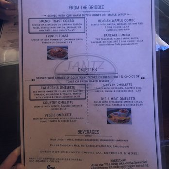 Jantz Cafe & Bakery - Menu - Bakeries Near Me - Atwater, California