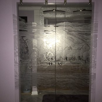 Creative Mirror & Shower - 2nd Angle - Outside of Master Bath - Looking In - Glass & Mirrors Near Me - Addison, Illinois