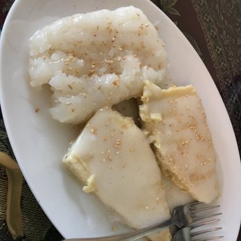 Siam House - Sweet Sticky Rice with Thai Custard - Thai Near Me - Bloomington, Indiana Siam House - Sweet Sticky Rice with Thai Custard - Thai Near Me - Bloomington, Indiana