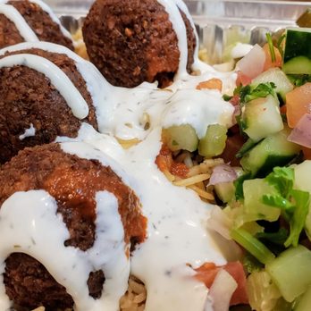 Zaiqa Halal - Freshly cooked (crispy outside and soft middle) Falafels - Halal Near Me - Selden, New York