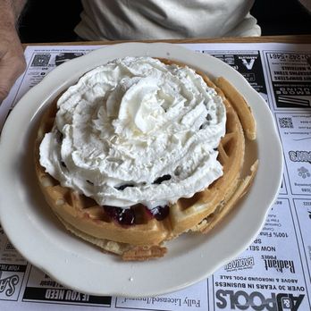 Meadowbrook Diner - Waffle with blueberries and whipped cream - American Near Me - Brodheadsville, Pennsylvania Meadowbrook Diner - Waffle with blueberries and whipped cream - American Near Me - Brodheadsville, Pennsylvania