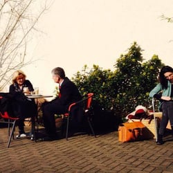 rösterei .kaffeekultur - Die Terrasse im Hinterhof