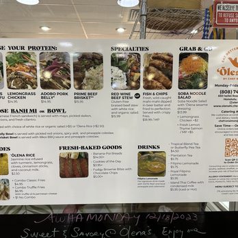 OlenaHi - Staple menu, but there are daily specials that change up the excitement! - Salad Near Me - Honolulu, Hawaii