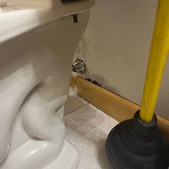Murphy Inspections - Opposite side view of the mold that was missed even though it was reported that this toilet is loose. - Home Inspectors Near Me