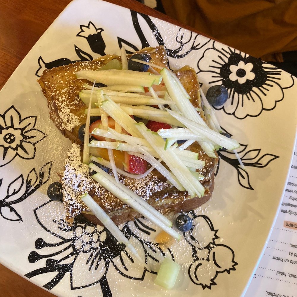 Black Cat Cafe - French toast with fresh fruit - Coffee & Tea Near Me - Irvington, New York Black Cat Cafe - French toast with fresh fruit - Coffee & Tea Near Me - Irvington, New York