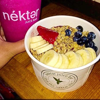 Nekter Juice Bar - Fruit Bowl & Pink Flamingo Smoothie yummy. - Juice Bars & Smoothies Near Me - Upland, California
