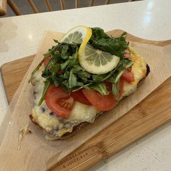 Toastique - 3 Cheese Italian Toast w/tomato and no prosciutto - Juice Bars & Smoothies Near Me - Wichita, Kansas