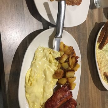 Mesa Cafe and Grill - Portuguese French toast with chorizo and scrambled eggs with cheese. - Breakfast & Brunch Near Me - Cranston, Rhode Island