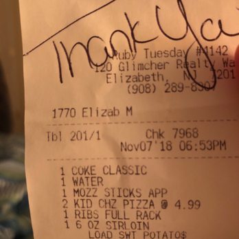 Ruby Tuesday - American Near Me - Elizabeth, New Jersey