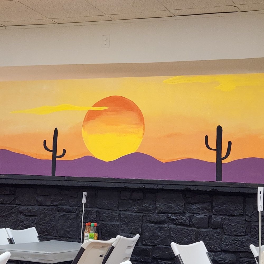 El Sabroso Hot Dog - a desert scene painted on a wall - Hot Dogs Near Me - Phoenix, Arizona El Sabroso Hot Dog - a desert scene painted on a wall - Hot Dogs Near Me - Phoenix, Arizona