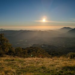 Sequoia Highlands Camp - Sunset view from their lookout, picture doesn't do it justice.