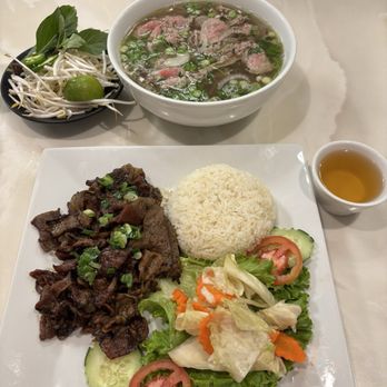 Pho And Grill - Pho and Thin sliced pork! Omyum! - Noodles Near Me - Lincoln, Nebraska