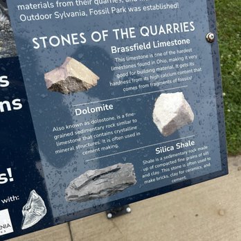 Fossil Park - Types of quarries - Parks Near Me - Sylvania, Ohio