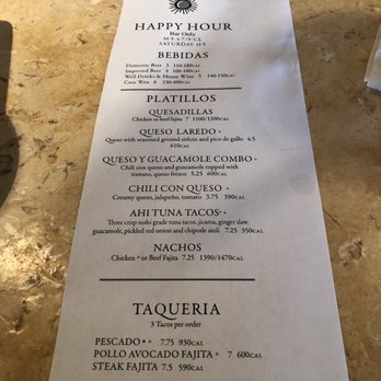 Cantina Laredo - Happy hour menu - Mexican Near Me - Jacksonville, Florida