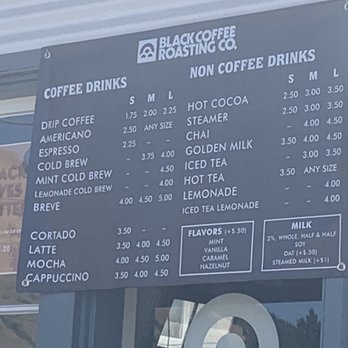 Black Coffee Roasting - Menu - Coffee & Tea Near Me - Missoula, Montana