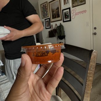 Taqueria Arandas - 1oz of salsa .. for a burrito & a torta? You'd think you get more for $30 - Mexican Near Me - Adelanto, California Taqueria Arandas - 1oz of salsa .. for a burrito & a torta? You'd think you get more for $30 - Mexican Near Me - Adelanto, California