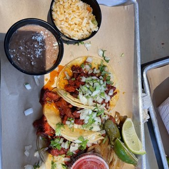 Twisted Trompo - 3 Taco Plate el pastor - Mexican Near Me - Dallas, Texas Twisted Trompo - 3 Taco Plate el pastor - Mexican Near Me - Dallas, Texas