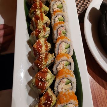Sushi Den - California roll + eel/avocado special roll - Japanese Near Me - Denver, Colorado Sushi Den - California roll + eel/avocado special roll - Japanese Near Me - Denver, Colorado